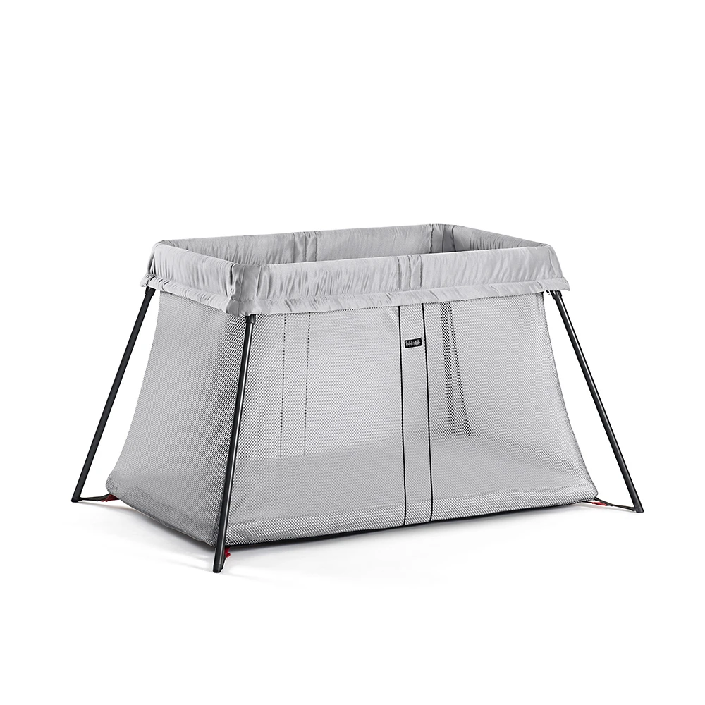 Lit Parapluie Light Argent De BabyBjörn 1 Lit Parapluie Light Argent De BabyBjörn