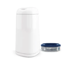 Poubelle à Couches Dress Up Laquée Blanc De Angelcare