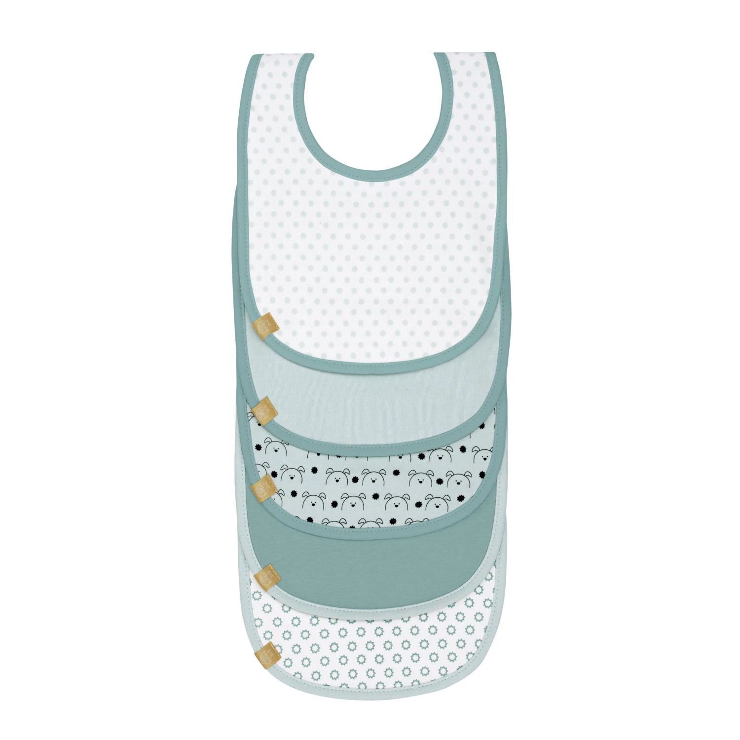 LÄSSIG Lot De 5 Bavoirs éponge Little Chums Chien De Lässig 1 LÄSSIG Lot De 5 Bavoirs éponge Little Chums Chien De Lässig