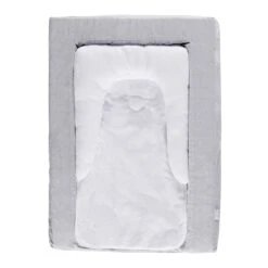 Matelas à Langer Douillet 2en1 Gris Chiné De Candide