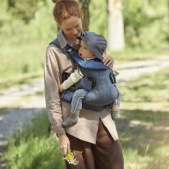 Porte-bébé One Bleu Denim / Nuit Cotton Mix De BabyBjörn -Bébé Produits Boutique 01098333 4