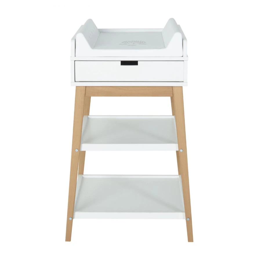 Table à Langer Hip Avec Tiroir Blanc / Naturel De Quax 3 Table à Langer Hip Avec Tiroir Blanc / Naturel De Quax – Image 3