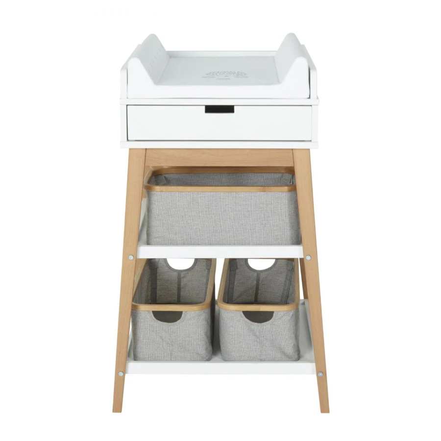 Table à Langer Hip Avec Tiroir Blanc / Naturel De Quax 5 Table à Langer Hip Avec Tiroir Blanc / Naturel De Quax – Image 5