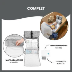 Sac à Dos à Langer Le Sancy Smokey De Babymoov 11 Sac à Dos à Langer Le Sancy Smokey De Babymoov -Bébé Produits Boutique 01109376 5