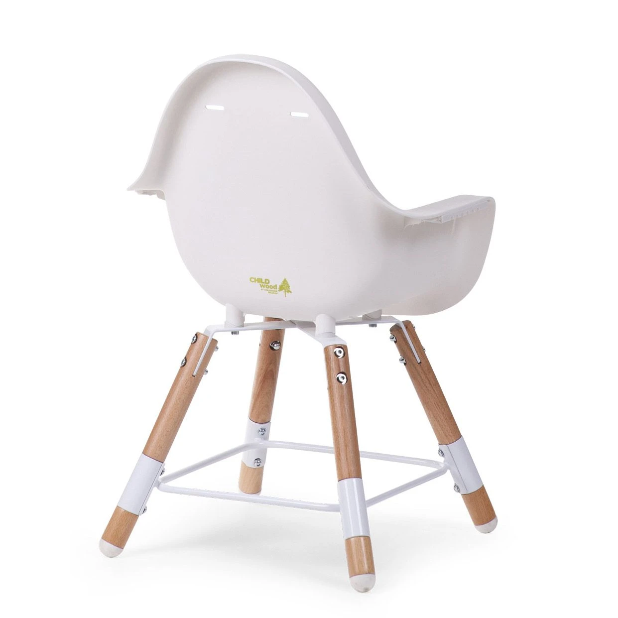 Chaise Haute Evolu 2 + Arceau Naturel/Blanc De Childhome 8 Chaise Haute Evolu 2 + Arceau Naturel/Blanc De Childhome – Image 8