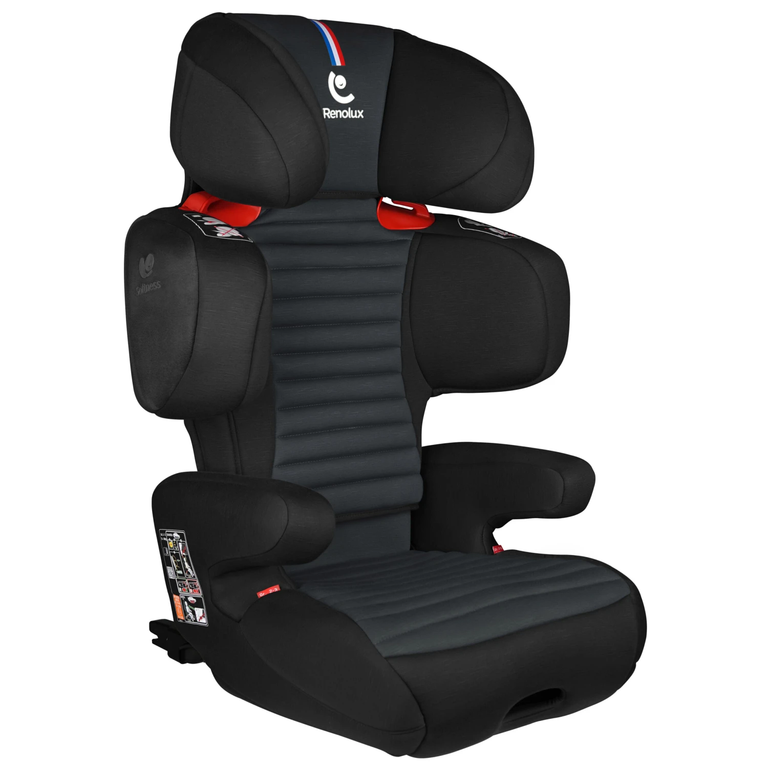 Renofix Groupe 2/3 Isofix Inclinable Softness® Carbon De Renolux 1 Renofix Groupe 2/3 Isofix Inclinable Softness® Carbon De Renolux
