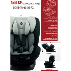 Siège Auto Robi SP 0+1/2/3 Gris De Formula Baby 6 Siège Auto Robi SP 0+1/2/3 Gris De Formula Baby -Bébé Produits Boutique 01146852 3