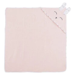 Cape De Bain Lapin Câlin Rose Primrose De P'tit Bisou