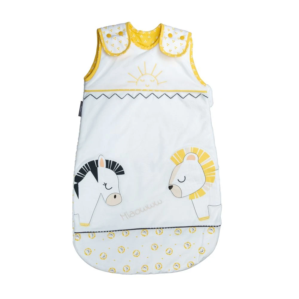 Pluche Et Pompon Sac Nid été Blanc/Jaune 0-6 Mois De Sauthon Baby's Sweet Home 1 Pluche Et Pompon Sac Nid été Blanc/Jaune 0-6 Mois De Sauthon Baby's Sweet Home