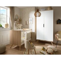 Sixties Lit Bébé 60x120 Blanc De Sauthon Baby's Sweet Home -Bébé Produits Boutique 01148042 3