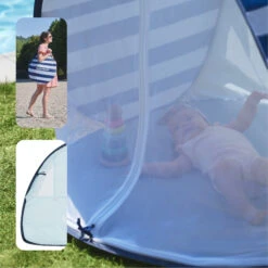 Tente Anti-UV Haute Protection 50+ Marinière Bleu De Babymoov -Bébé Produits Boutique 01148352 5