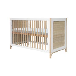 Océania Lit 60x120 Tressage Rotin Neige De Théo -Bébé Produits Boutique 01148522 5