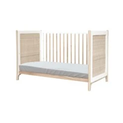 Océania Lit 60x120 Tressage Rotin Neige De Théo -Bébé Produits Boutique 01148522 8