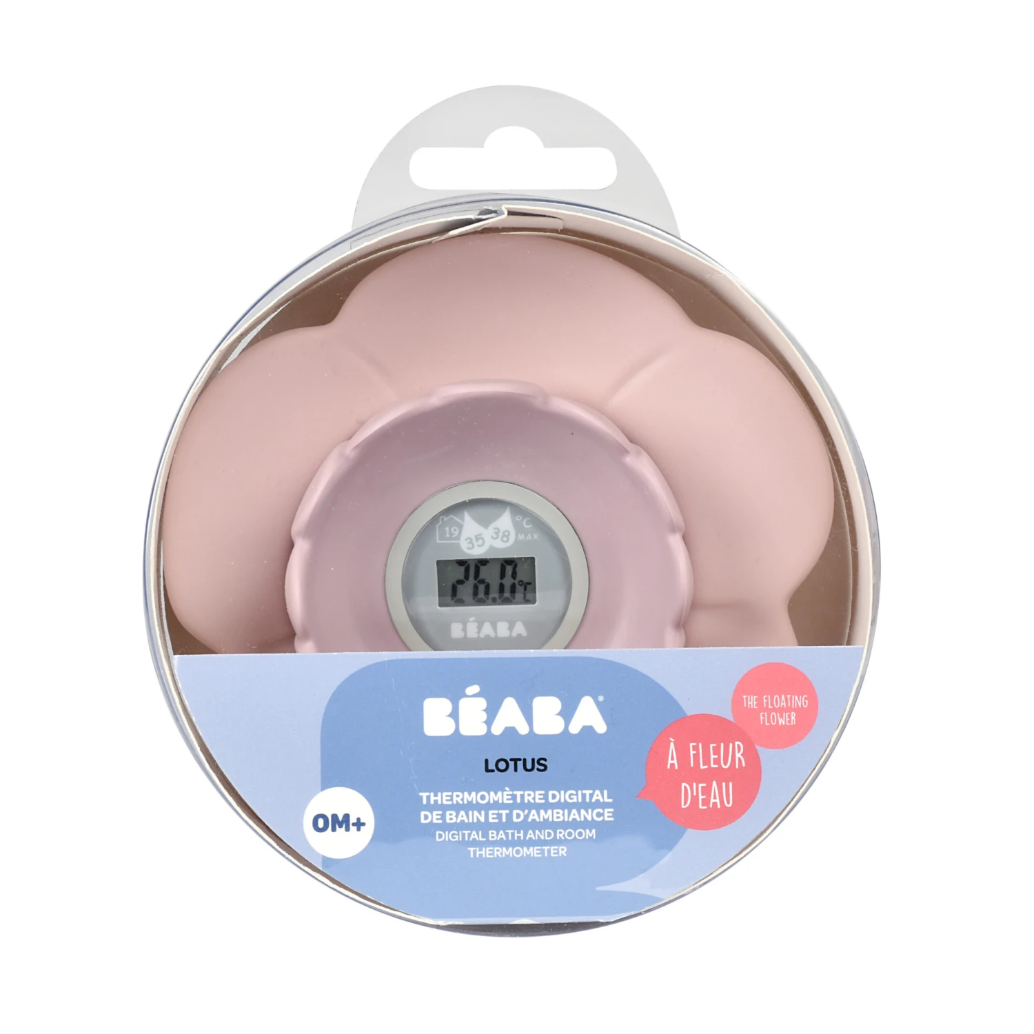Beaba Thermomètre De Bain Lotus Vieux Rose De Béaba 2 Beaba Thermomètre De Bain Lotus Vieux Rose De Béaba – Image 2