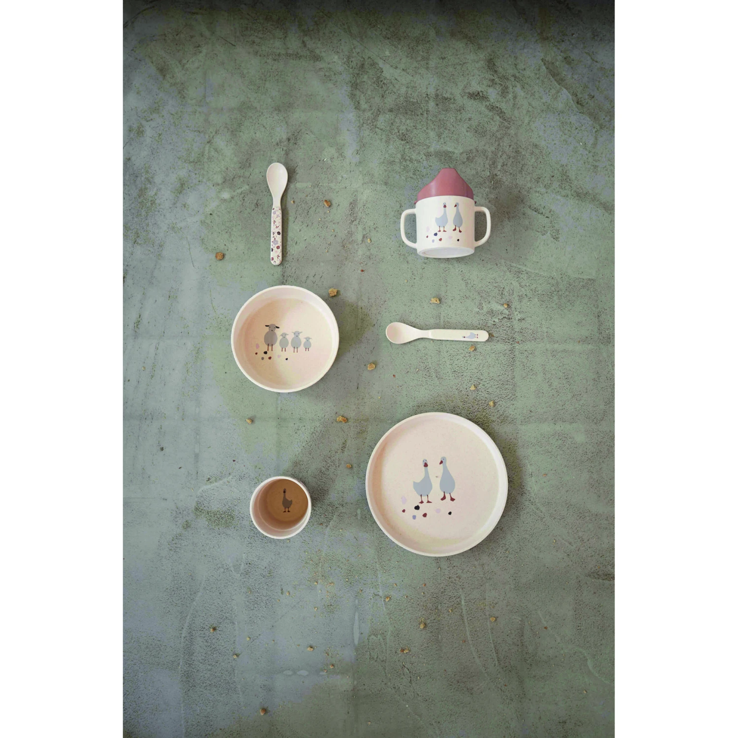 LÄSSIG Tiny Farmer Coffret Repas Enfant Mouton & Oie Nature De Lässig 4 LÄSSIG Tiny Farmer Coffret Repas Enfant Mouton & Oie Nature De Lässig – Image 4