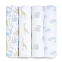 Lot De 4 Maxi-Langes Mousseline Natural History De Aden + Anais Essentials