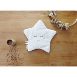 Mon étoile Relax Bouillotte Graines De Lin Blanc/Gris De Candide -Bébé Produits Boutique 01151288 3