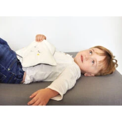 Mon étoile Relax Bouillotte Graines De Lin Blanc/Gris De Candide -Bébé Produits Boutique 01151288 5