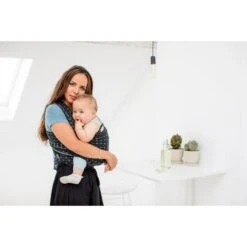 Écharpe De Portage Extensible Coton Biologique Tricot-Slen Design Black Diamond De Babylonia -Bébé Produits Boutique 01151290 3