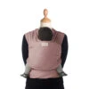 Écharpe De Portage Tricot-Slen Organic Extensible Bio Bois De Rose De Babylonia