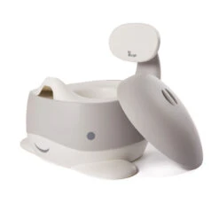 B-Petit Pot Baleine Pastel Gris De Bo Jungle