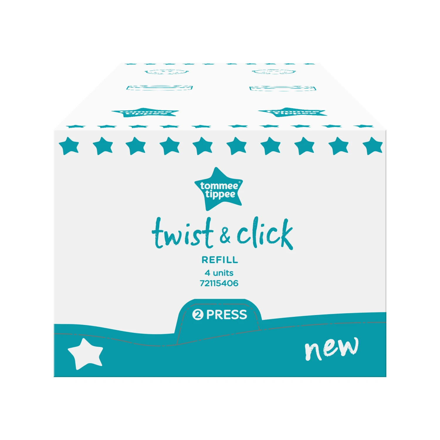 Recharge Twist & Click Avancée Avec GREENFILM Antibactérien X1 De Tommee Tippee 2 Recharge Twist & Click Avancée Avec GREENFILM Antibactérien X1 De Tommee Tippee – Image 2