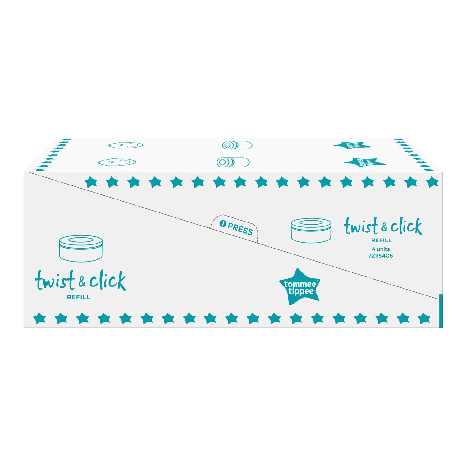 Recharge Twist & Click Avancée Avec GREENFILM Antibactérien X1 De Tommee Tippee 3 Recharge Twist & Click Avancée Avec GREENFILM Antibactérien X1 De Tommee Tippee – Image 3