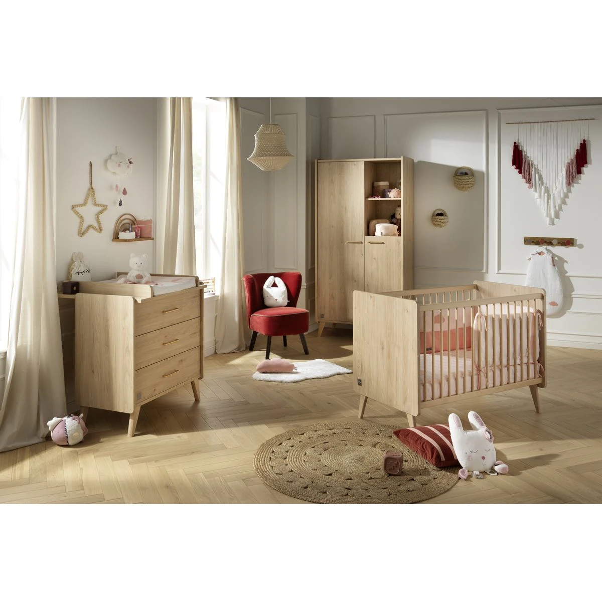 Arty Armoire 2 Portes Chêne Suave De Sauthon Baby's Sweet Home 5 Arty Armoire 2 Portes Chêne Suave De Sauthon Baby's Sweet Home – Image 5