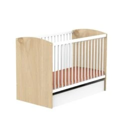 Alice Lit Bébé Blanc Et Bois 60 X 120 Cm De Sauthon Baby's Sweet Home -Bébé Produits Boutique 01159565 3 scaled