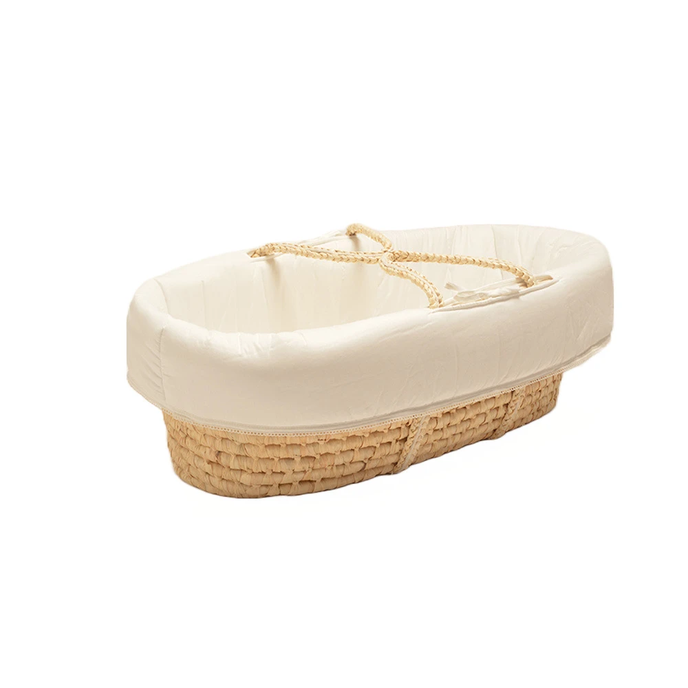 Couffin Moise Coton Blanc De Nina D 1 Couffin Moise Coton Blanc De Nina D