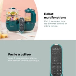 Nutribaby(+) Robot Multifonctions Bébé 6 En 1 Opal Green De Babymoov -Bébé Produits Boutique 01170551 4