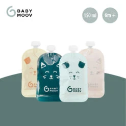 Lot De 20 Gourdes Réutilisables Isy Pouches 150 Ml De Babymoov 8 Lot De 20 Gourdes Réutilisables Isy Pouches 150 Ml De Babymoov -Bébé Produits Boutique 01172518 3