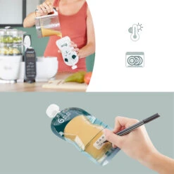 Lot De 20 Gourdes Réutilisables Isy Pouches 150 Ml De Babymoov 9 Lot De 20 Gourdes Réutilisables Isy Pouches 150 Ml De Babymoov -Bébé Produits Boutique 01172518 4