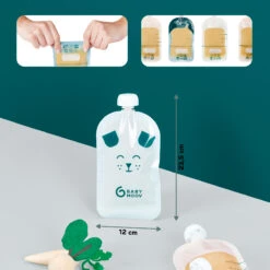 Lot De 20 Gourdes Réutilisables Isy Pouches 150 Ml De Babymoov 10 Lot De 20 Gourdes Réutilisables Isy Pouches 150 Ml De Babymoov -Bébé Produits Boutique 01172518 5