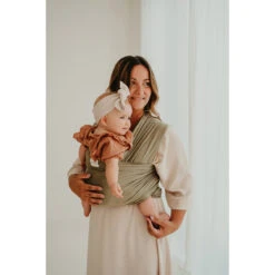 Écharpe De Portage Extensible Tricot-Slen Bambou Bio Khaki De Babylonia -Bébé Produits Boutique 01173246 4