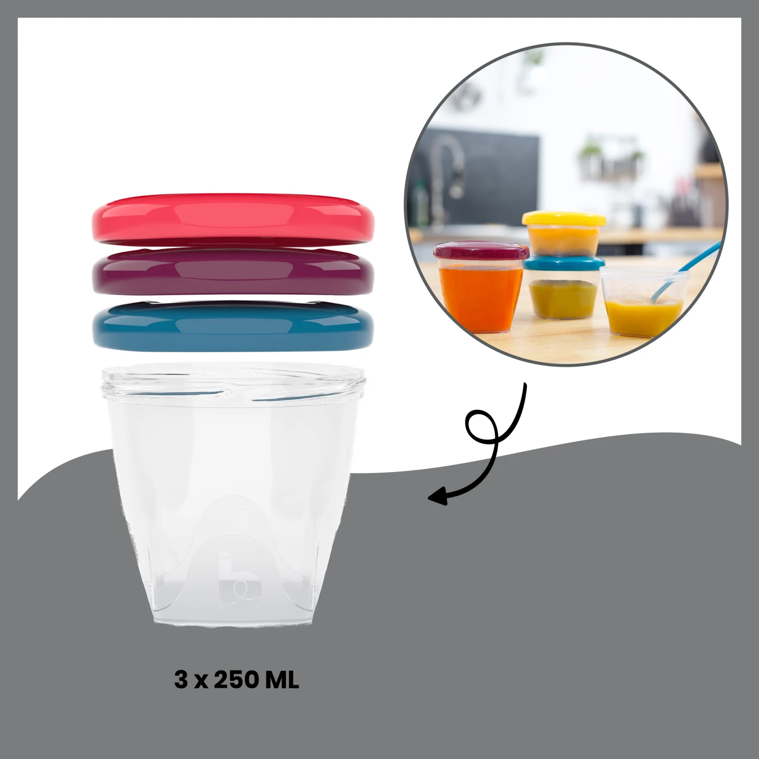 Pack Batch Cooking Nutribaby(+) & 3 Babybols 250mL Blanc De Babymoov 7 Pack Batch Cooking Nutribaby(+) & 3 Babybols 250mL Blanc De Babymoov – Image 7