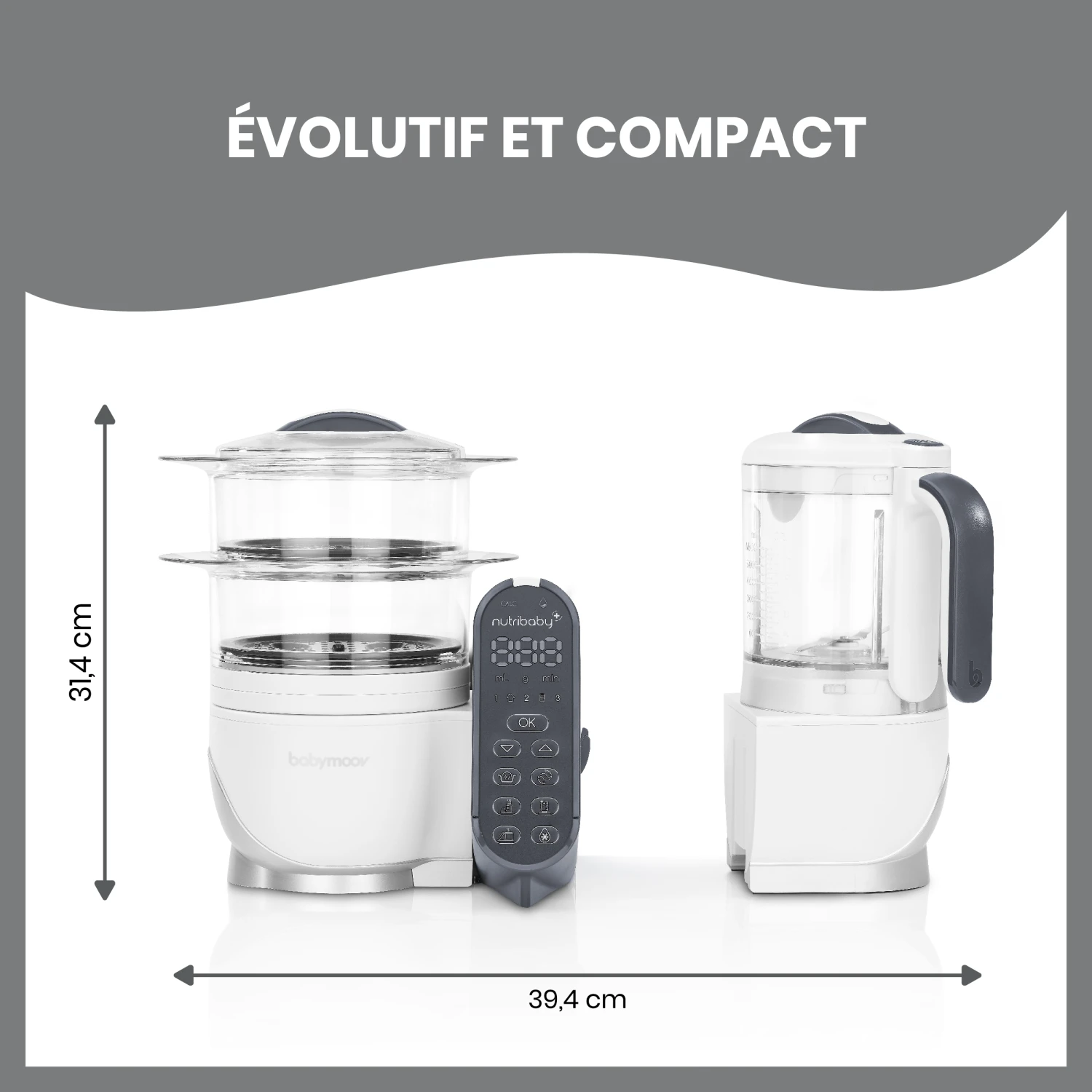 Pack Batch Cooking Nutribaby(+) & 3 Babybols 250mL Blanc De Babymoov 8 Pack Batch Cooking Nutribaby(+) & 3 Babybols 250mL Blanc De Babymoov – Image 8