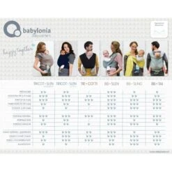 Écharpe De Portage Extensible Tricot-Slen Bambou Bio Khaki De Babylonia -Bébé Produits Boutique 0667096 1 1