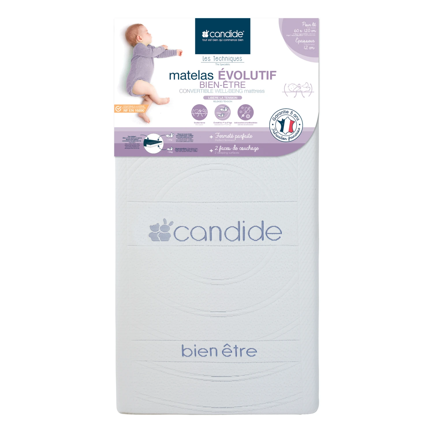 Matelas évolutif Bien-être Blanc De Candide 4 Matelas évolutif Bien-être Blanc De Candide – Image 4