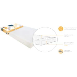 Matelas Essentiel 60x120 Blanc 60 X 120 Cm De Candide -Bébé Produits Boutique 30755944 1