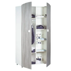 Hugo Armoire 2 Portes Gris / Blanc De Sauthon Baby's Sweet Home -Bébé Produits Boutique 66857287 1