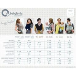 Écharpe De Portage Extensible Respirante Tricot-Slen Cool Black De Babylonia -Bébé Produits Boutique 67126445 4 2