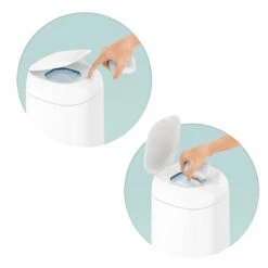 Poubelle à Couches Dress Up Laquée Blanc De Angelcare -Bébé Produits Boutique 73964380 3