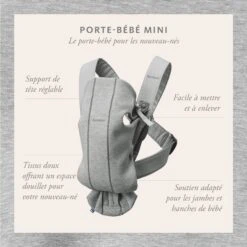 Porte-bébé Mini Vieux Rose Coton De BabyBjörn -Bébé Produits Boutique 82474571 1 1